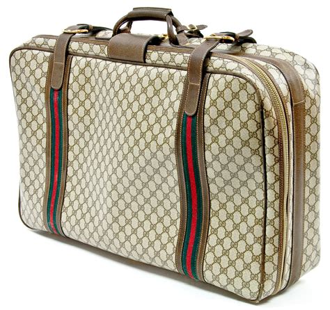 gucci suitcase vintage|large luggage Gucci bag.